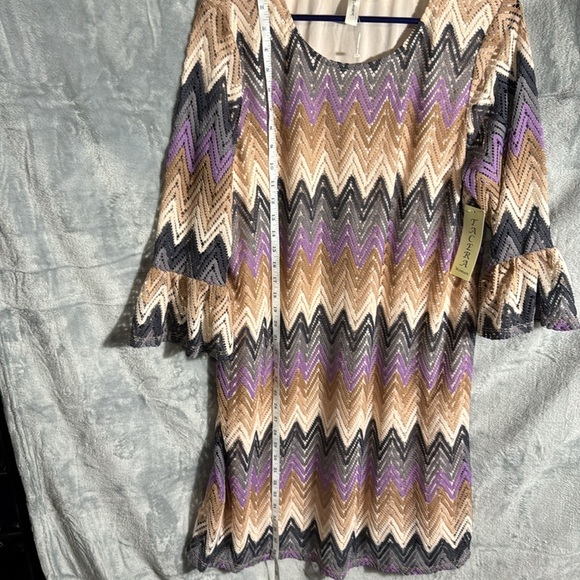Crochet knit dress 2X  by Tacera NWT Plus size Boho midi 18/20‎ - Picture 5 of 10
